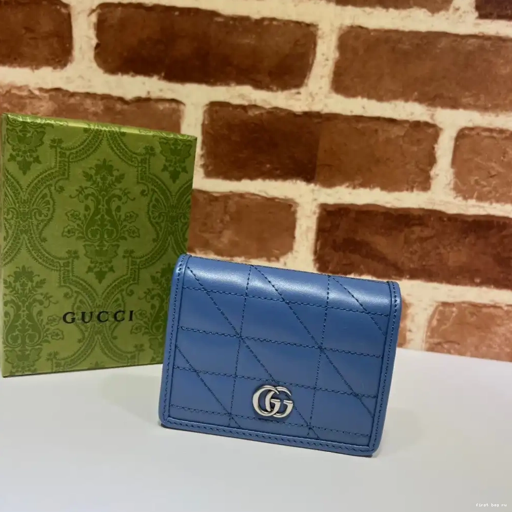 First bag ru wallet card Marmont GG GUCCI case 0609
